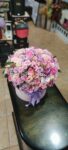 خرید باکس گل گرد طرح بهار از اطلس گل در شیراز زیبا.