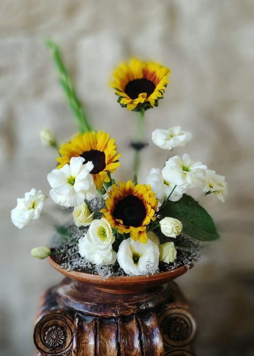 سفارش و خرید آنلاین باکس گل یک‌طرفه مدل ژاپنی طرح شهلا از اطلس گل شیراز.